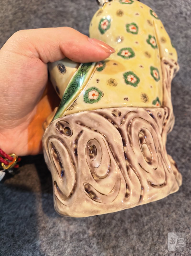 明末清初 加彩德化观音 - 图10